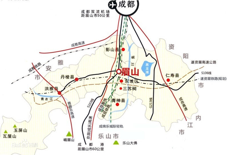 彭山经济开发区规划图